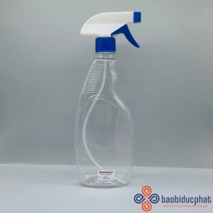 Chai xịt nhựa PET trong suốt 500ml