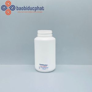 Lọ nhựa HDPE đựng thuốc viên màu trắng sứ 150ml