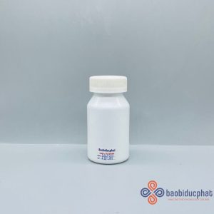 Lọ nhựa PET đựng thuốc 130ml màu trắng sứ