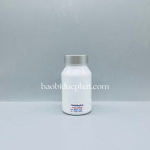 Lọ nhựa PET đựng thuốc 130ml màu trắng sứ