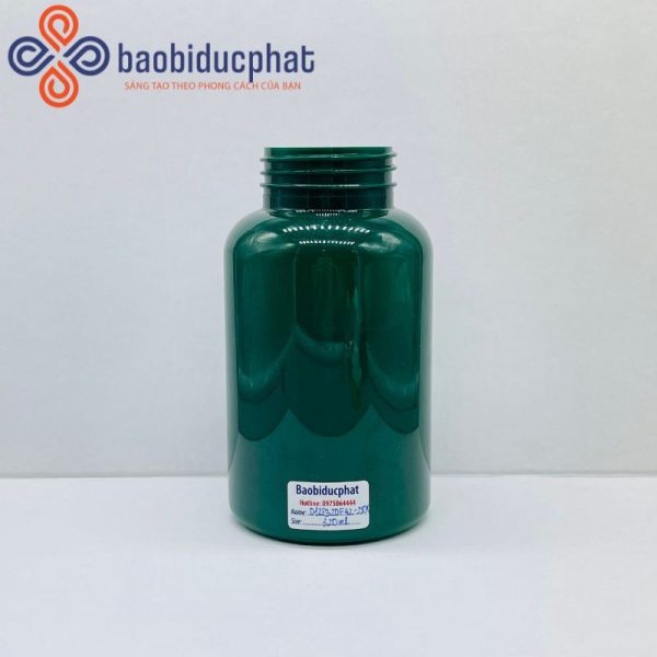 Lọ thuốc nhựa PET màu xanh 320ml