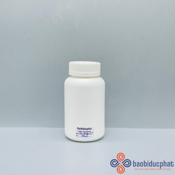 Lọ thuốc viên nhựa HDPE dung tích 180ml trắng sứ