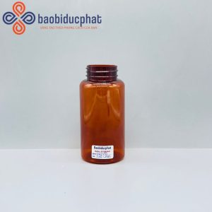 Lọ thuốc viên nhựa pet màu nâu dung tích 180ml