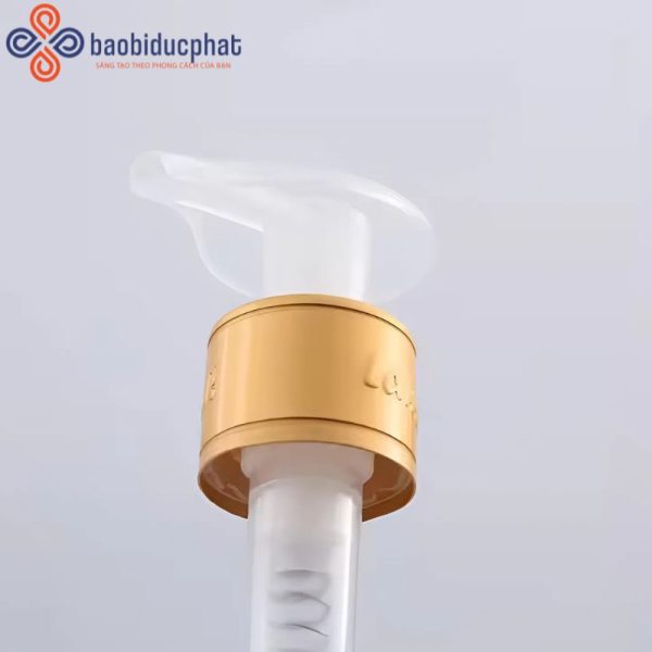 Nắp bơm chai dầu gội có vòi khóa F24 F28 nhựa PP