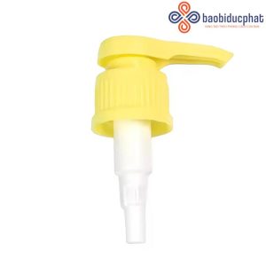 Nắp bơm mỹ phẩm 33/410 nhựa PP màu vàng