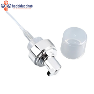 Đầu bơm tạo bọt mạ vàng mạ bạc chai sữa rửa mặt, xà phòng rửa tay