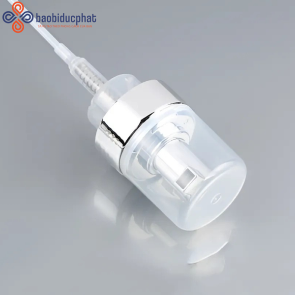 Đầu bơm tạo bọt mạ vàng mạ bạc chai sữa rửa mặt, xà phòng rửa tay