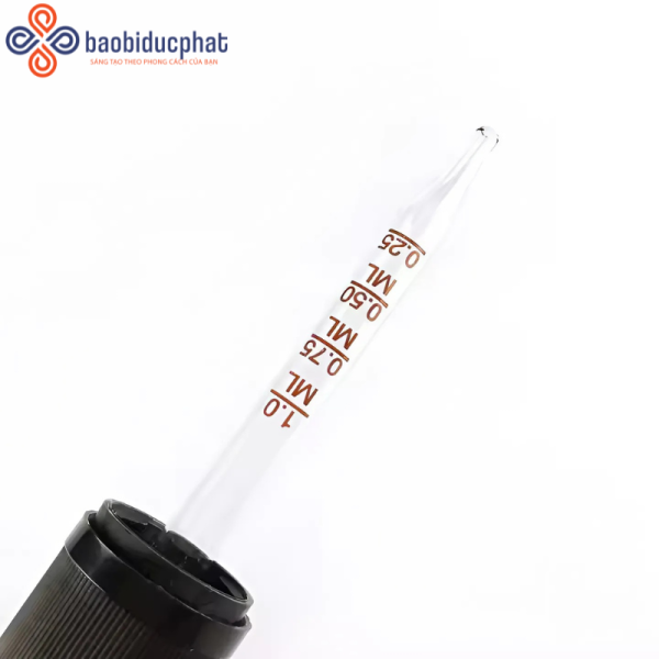 Nắp ống nhỏ giọt màu đen lọ thuốc, chai serum, tinh dầu
