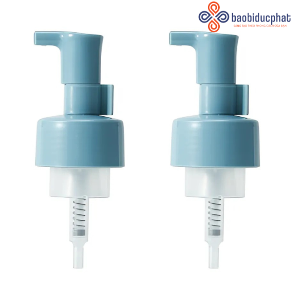 Nắp tạo bọt sữa rửa mặt, xà phòng, sữa tắm nhựa PP màu xanh