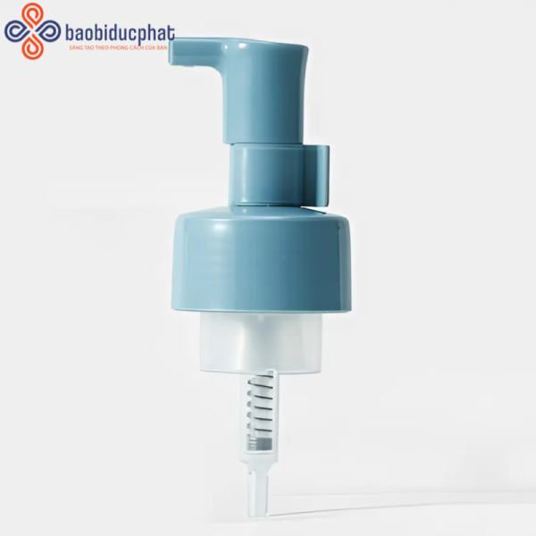 Nắp tạo bọt sữa rửa mặt, xà phòng, sữa tắm nhựa PP màu xanh