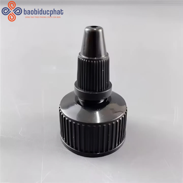 Nắp vòi nón màu đen nhựa PP nhiều kích cỡ