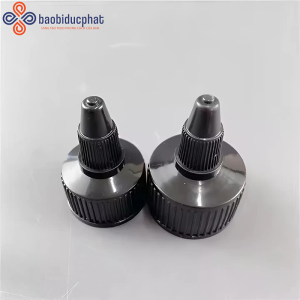Nắp vòi nón màu đen nhựa PP nhiều kích cỡ