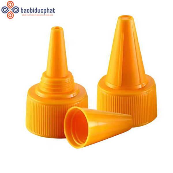 Nắp xoay xoắn nhựa PP đa dạng nhiều kích thước