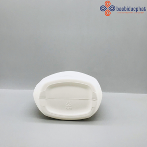 Chai nhựa HDPE 500ml dáng xịt kính màu trắng sứ