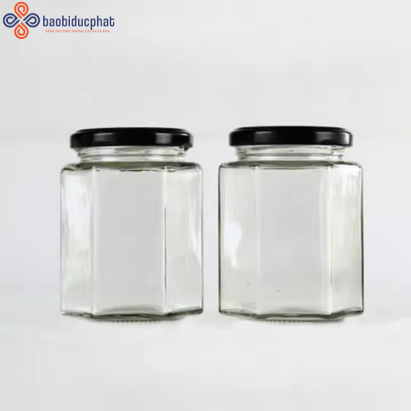 Hũ thủy tinh lục giác