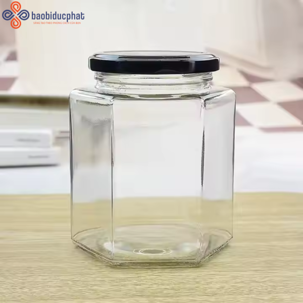 Hũ thủy tinh lục giác