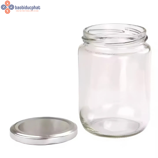 Hũ thủy tinh tròn đựng thực phẩm 240ml