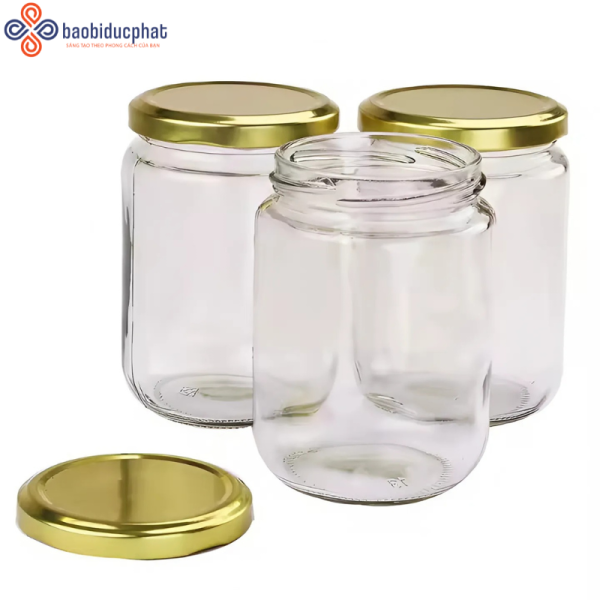 Hũ thủy tinh tròn đựng thực phẩm 240ml