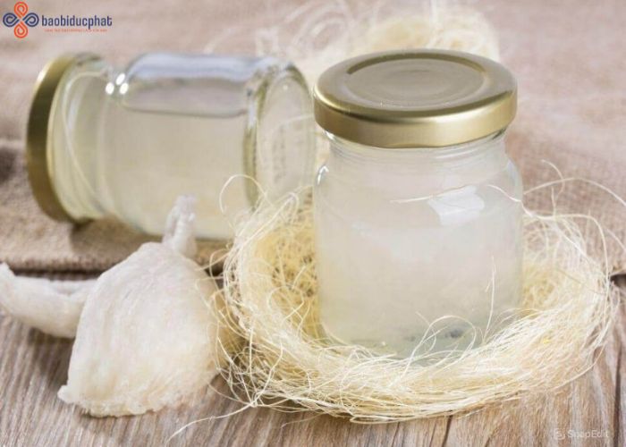 Hũ thủy tinh đựng yến