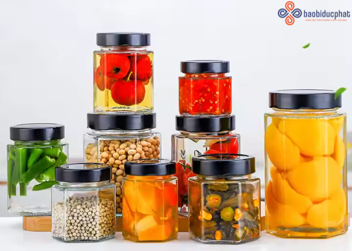 Hũ thủy tinh lục giác
