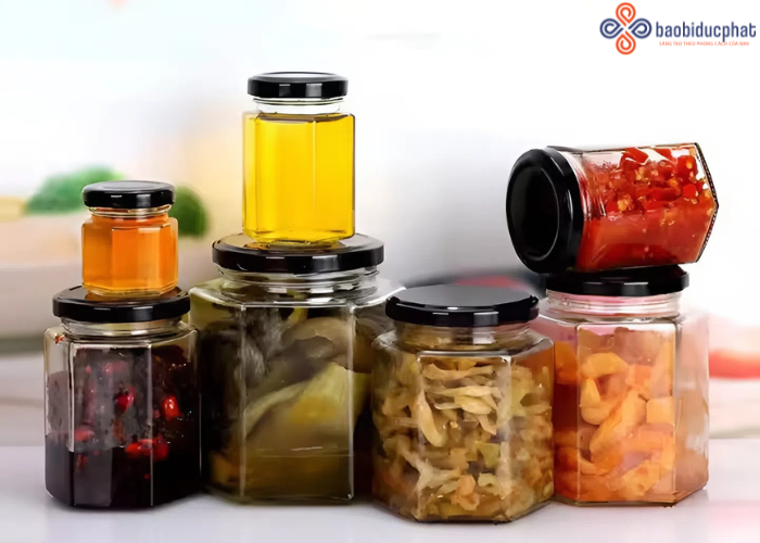 Hũ thủy tinh lục giác