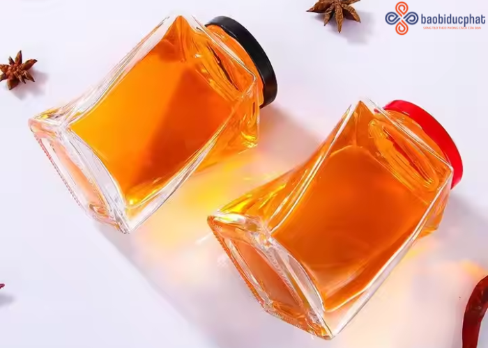 Hũ thủy tinh đựng mật ong 