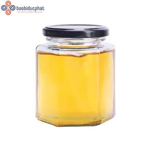 Hũ thủy tinh lục giác 500ml