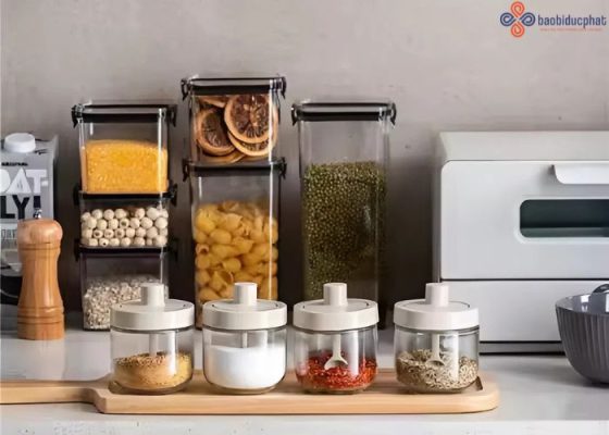 Hũ thủy tinh đựng gia vị