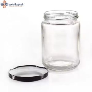 Hũ thủy tinh đựng cà phê dáng tròn 500ml