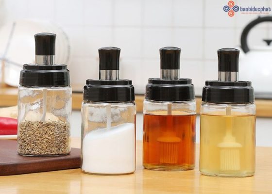 Hũ thủy tinh đựng gia vị