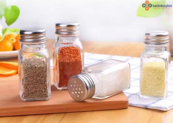 Hũ thủy tinh đựng gia vị