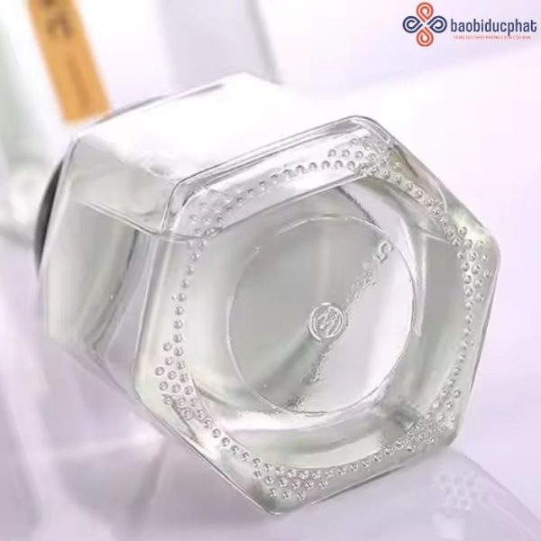 Hũ thủy tinh lục giác đựng gia vị 500ml