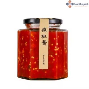Hũ thủy tinh lục giác đựng gia vị 500ml