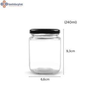 Hũ thủy tinh tròn 240ml
