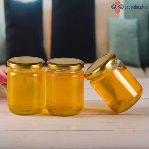 Hũ thủy tinh tròn 240ml đựng mật ong