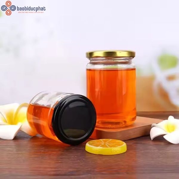 Hũ thủy tinh tròn 240ml đựng mật ong