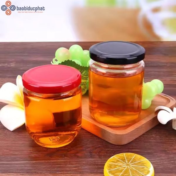 Hũ thủy tinh tròn 240ml đựng mật ong