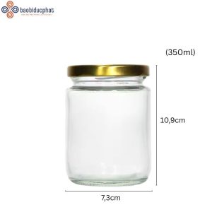 Hũ thủy tinh tròn 350ml