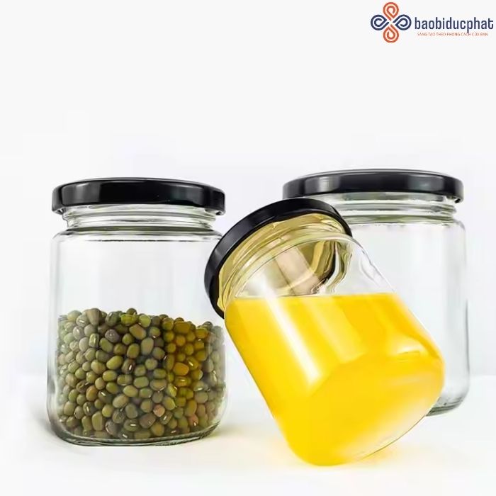 Hũ thủy tinh tròn 350ml