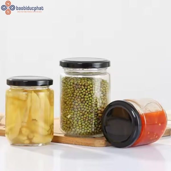 Hũ thủy tinh tròn 350ml