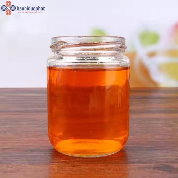 Hũ thủy tinh tròn 500ml đựng mật ong