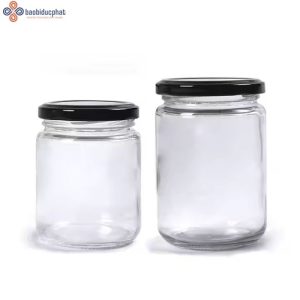 Hũ thủy tinh tròn đựng bánh kẹo 350ml