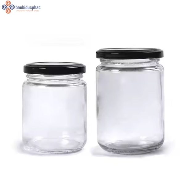 Hũ thủy tinh tròn đựng bánh kẹo 350ml
