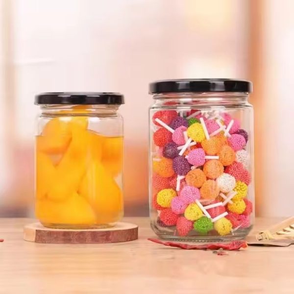Hũ thủy tinh tròn đựng bánh kẹo 500ml