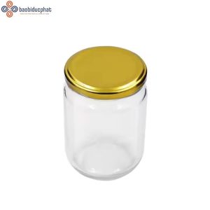 Hũ thủy tinh tròn đựng cà phê 350ml