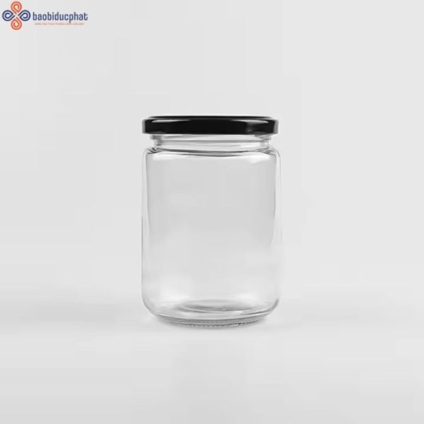 Hũ thủy tinh tròn đựng gia vị 240ml