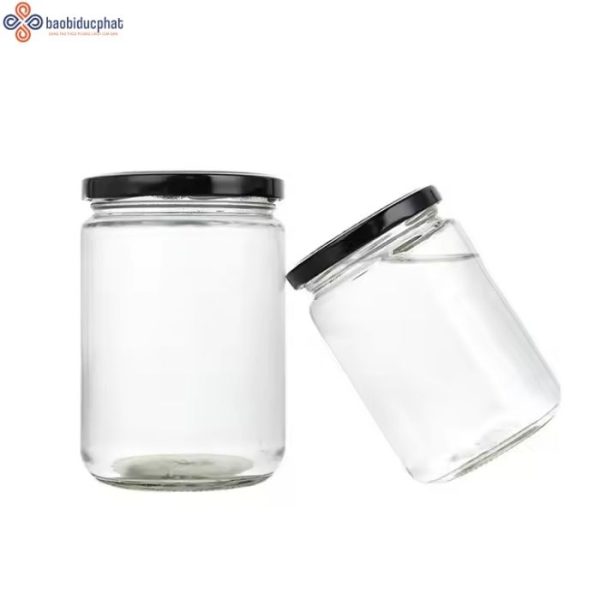 Hũ thủy tinh tròn đựng gia vị 350ml