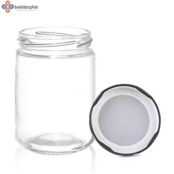 Hũ thủy tinh tròn đựng gia vị 500ml
