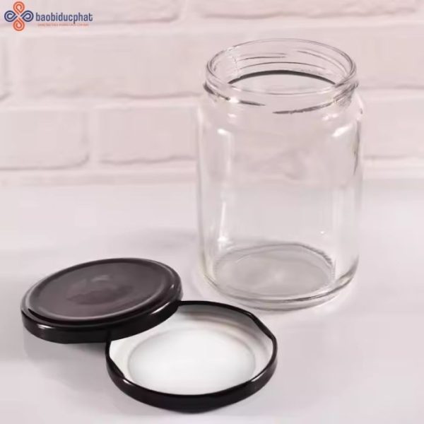 Hũ thủy tinh tròn đựng gia vị 500ml