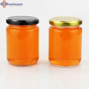 Hũ thủy tinh tròn đựng mật ong dung tích 350ml